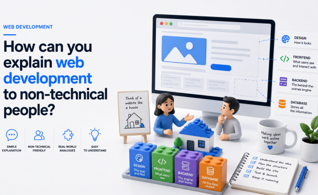 How can you explain web development to non-technical people?