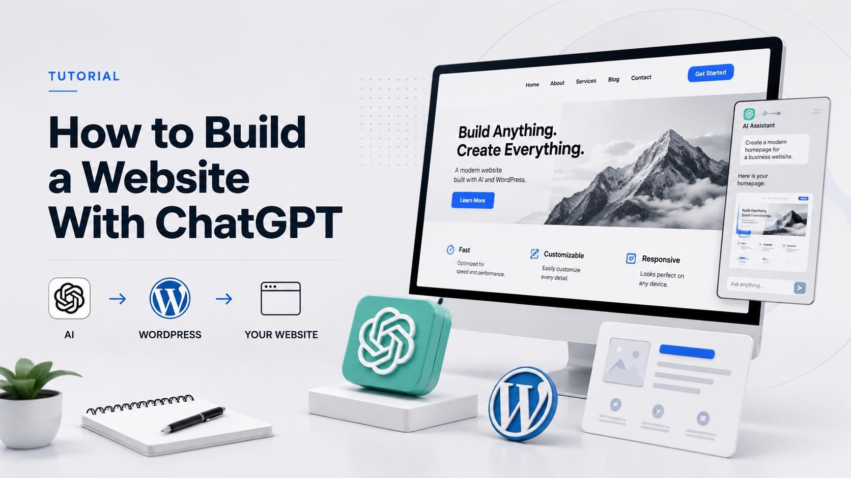 How to Build a Website With ChatGPT: Using AI to Create a WordPress Site From Scratch