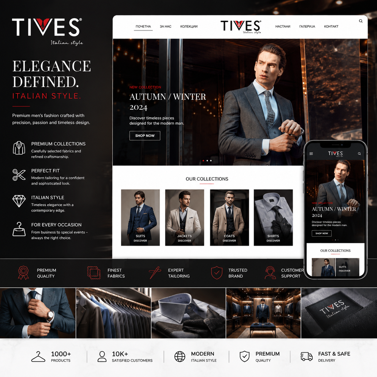 TIVES - Premium Men’s Fashion & Italian Style Brand Platform