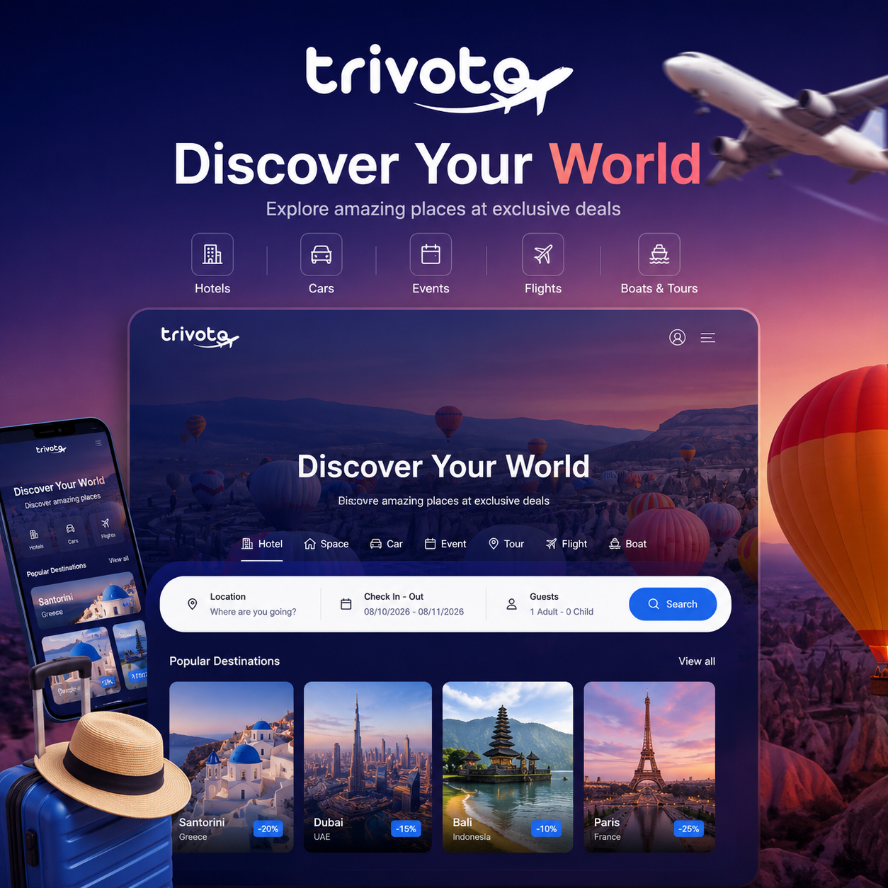 Trivoto – All-in-One Travel Booking Platform