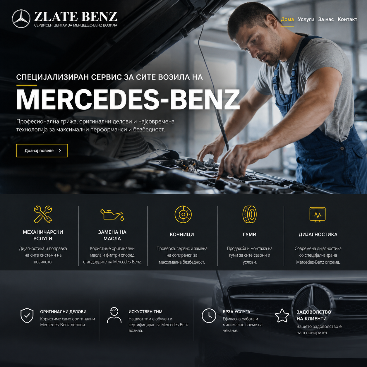 Zlate Benz - Specialized Mercedes-Benz Automotive Service Platform